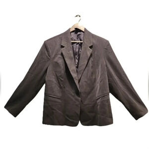 Ashley Stewart Women's Gray Blazer in Size 18W